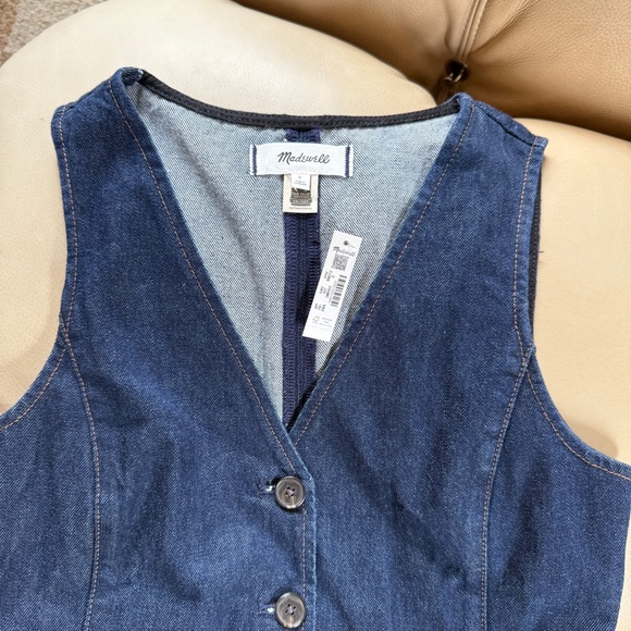 Madwell | Denim Cutaway Vest - Picture 4 of 4